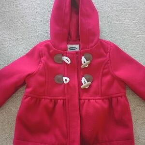 Old Navy Kids Red Toggle Peacoat Or Jacket